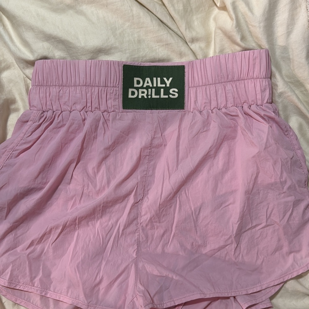 Daily Drills Light Pink Athletic Shorts